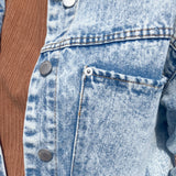 Denim Oversize Crop Jacket
