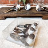 Clip On Brown Birds 4” Box of 3