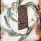 Sage Grass Plume Garland 72”