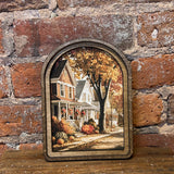 Arch Top Autumn Street Sign 6x8"