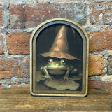 Arch Top Halloween Frog Sign 6x8"