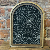 Arch Top Spider Web Sign 8.25x11"