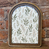 Arch Top Olive Leaf Sign 8.25x11"