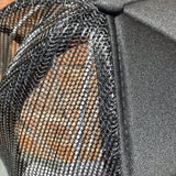 Black Silver Glitter Wolves Hat