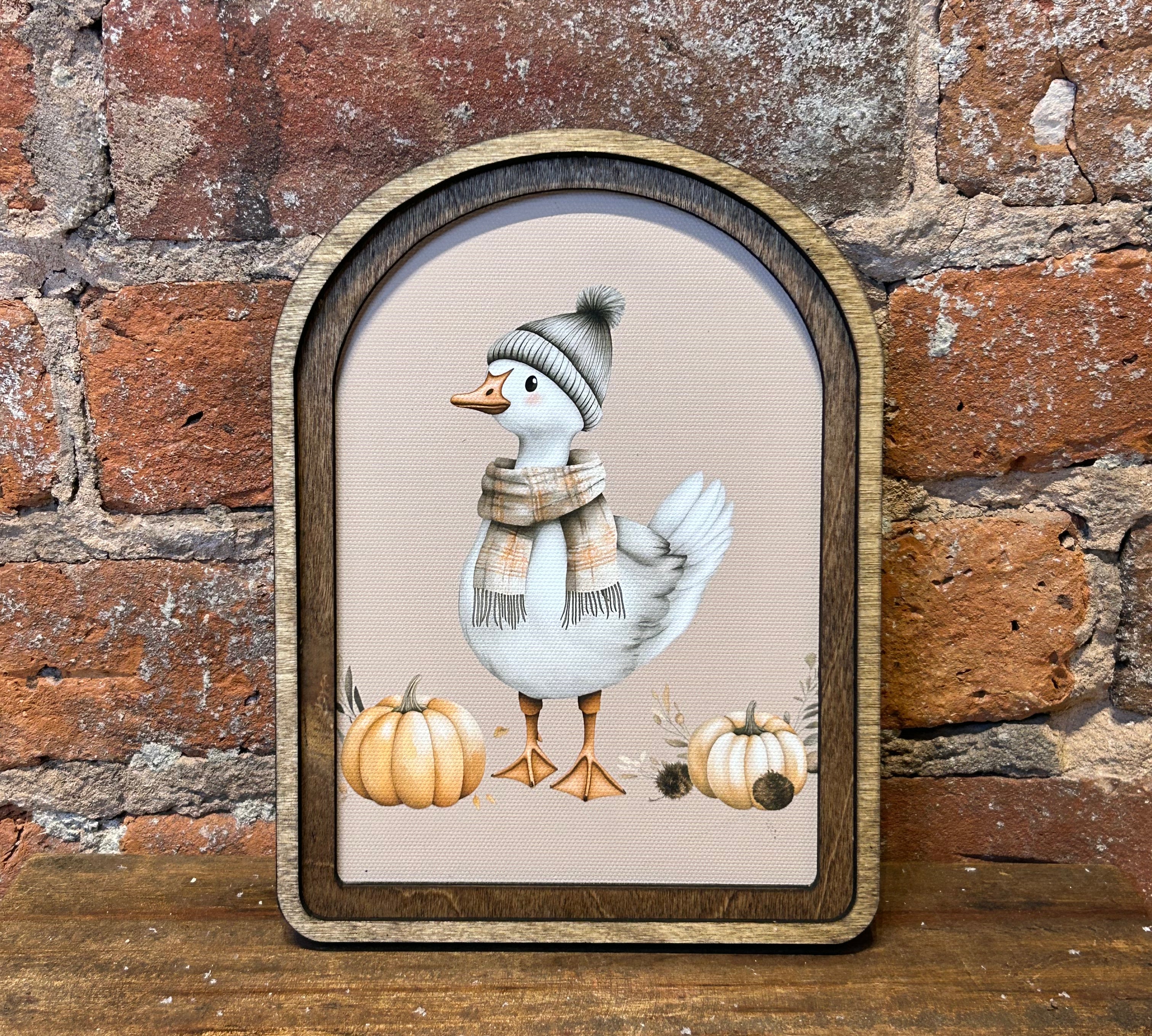 Arch Autumn Goose Sign 6x8"
