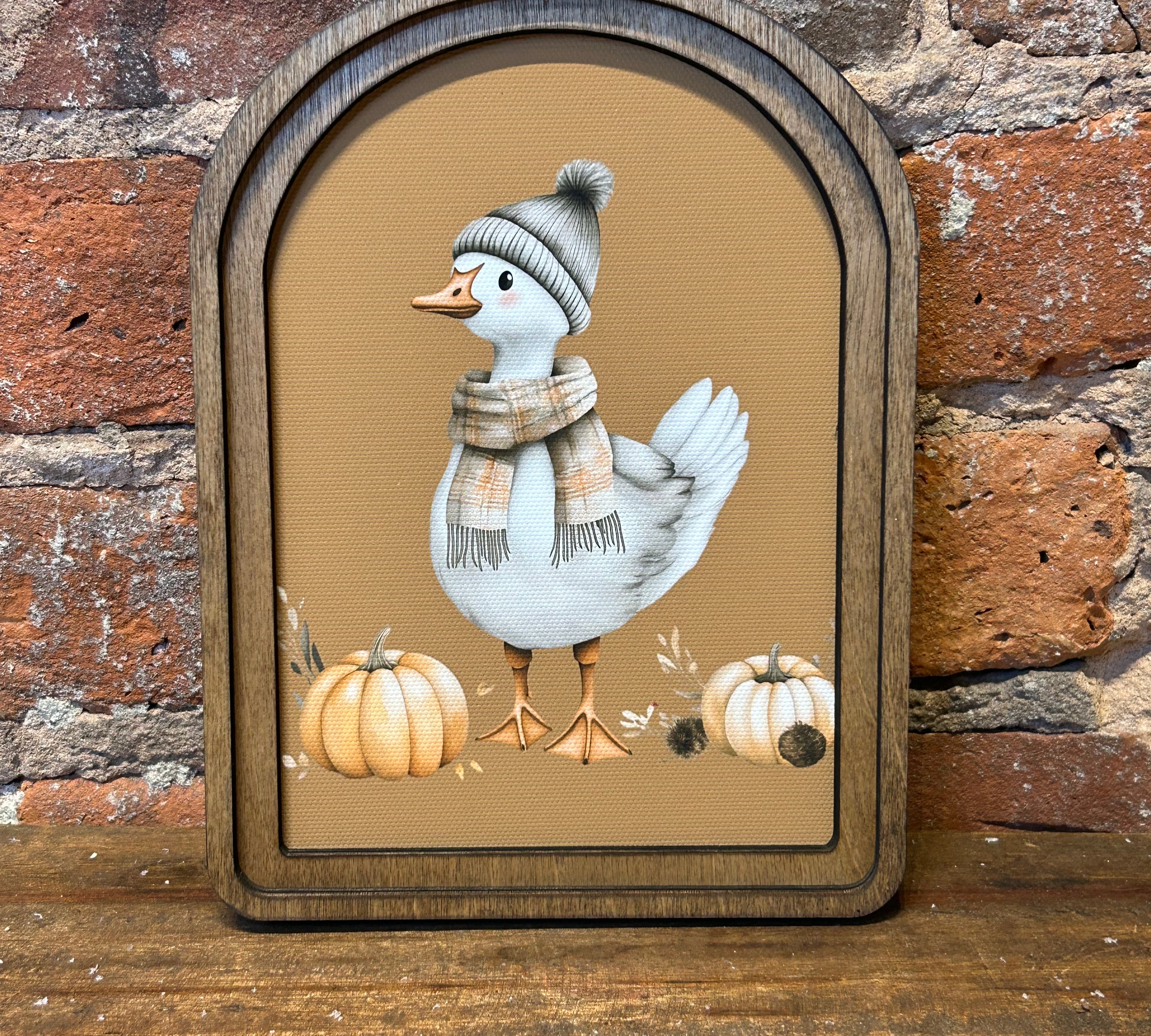 Arch Autumn Goose Sign 6x8"