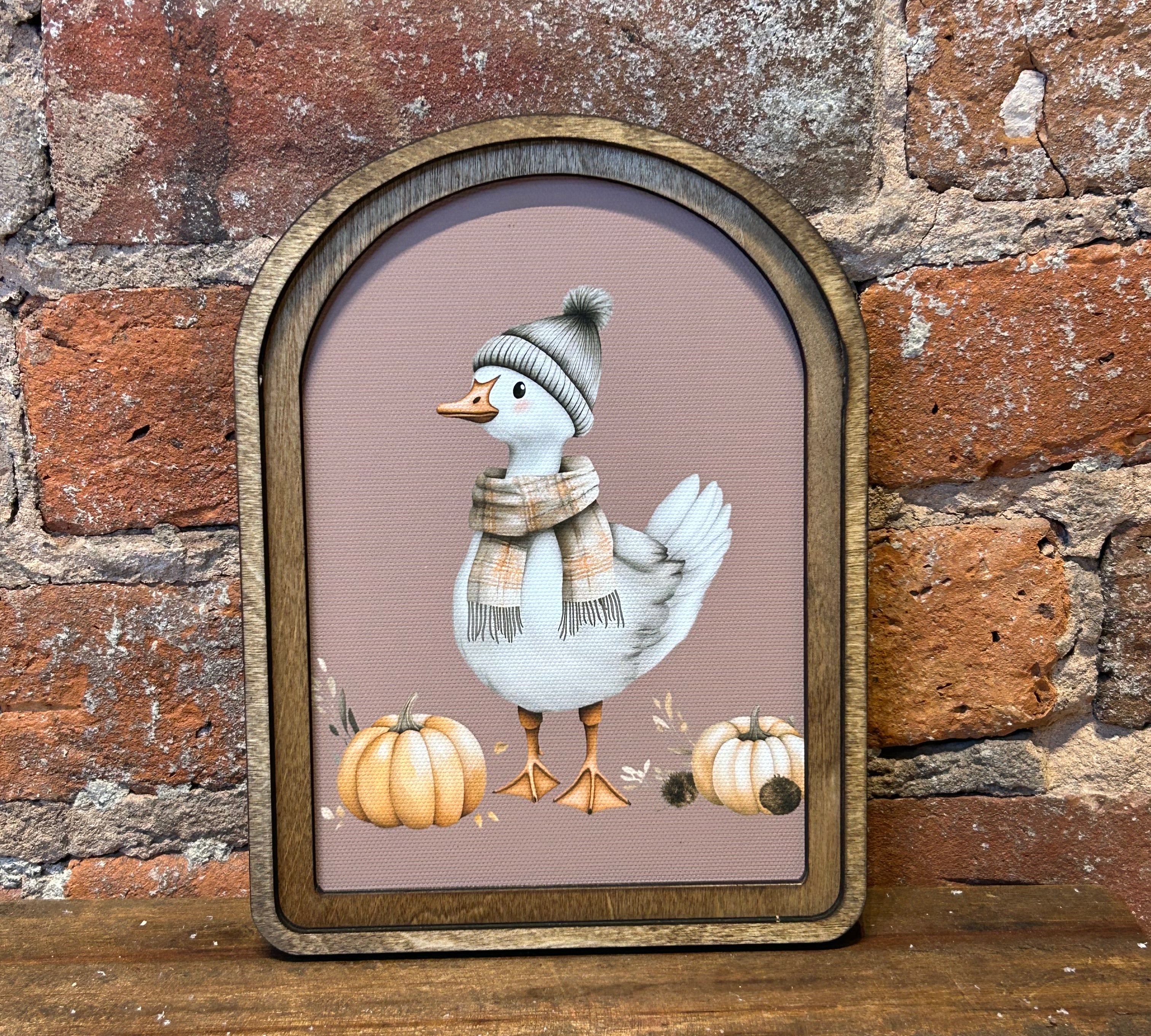 Arch Autumn Goose Sign 6x8"