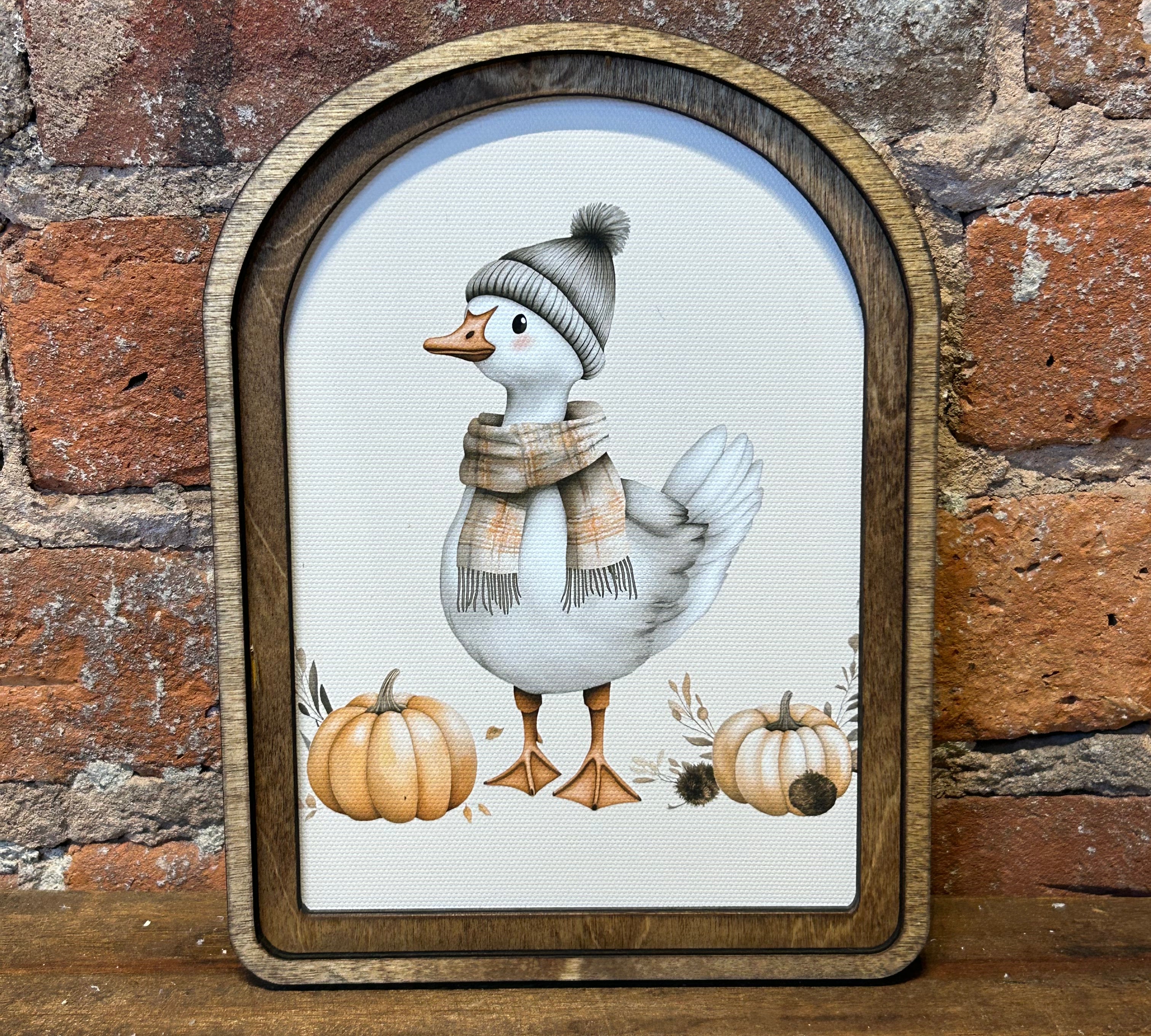 Arch Autumn Goose Sign 6x8"