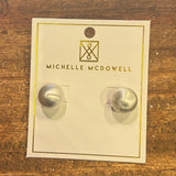 Brushed Silver Grenada Earring