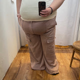 Plus Mineral Flap Pocket Knit Cargo Pants