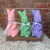 Flocked Easter Bunny
