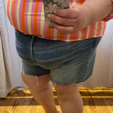 Plus Mica High Rise Cut Off Shorts