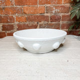Coarse Terracotta Bowl w/ Raised Dots & Volcano Finish
