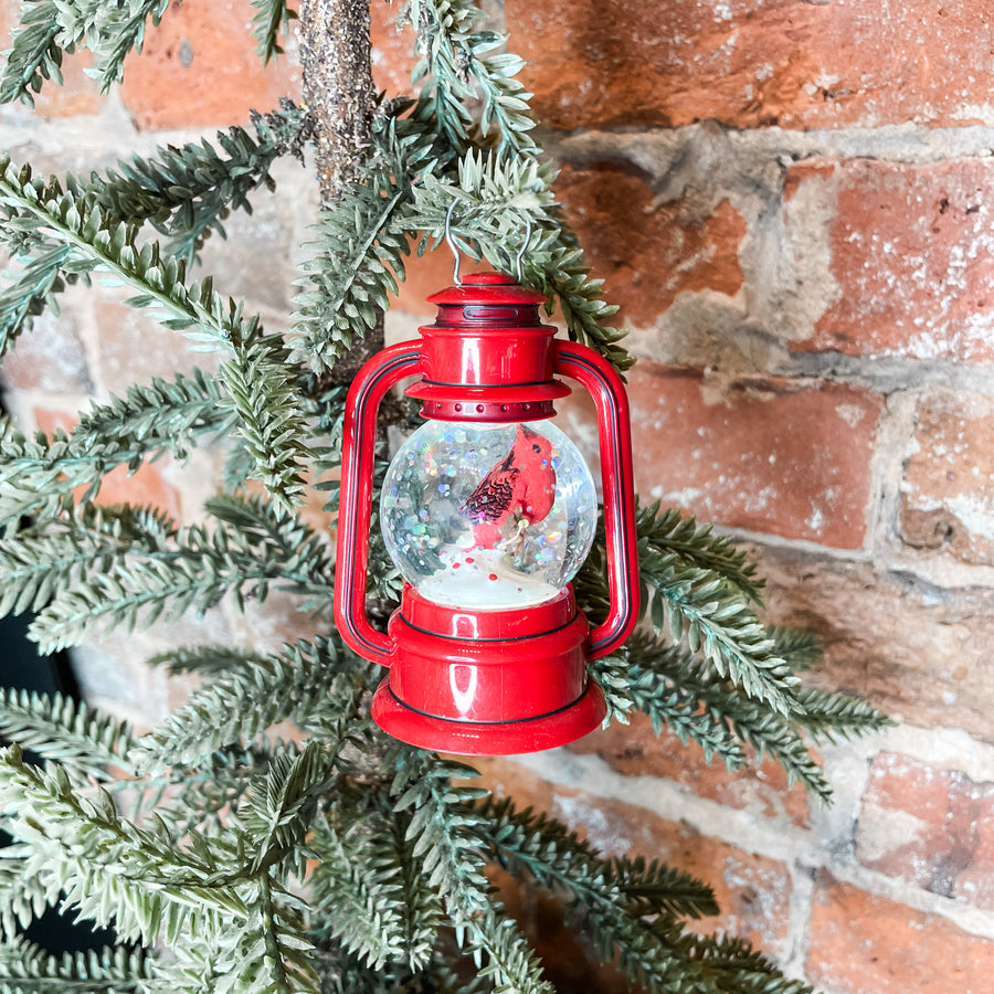 Cardinal Lantern Ornament 3.5"
