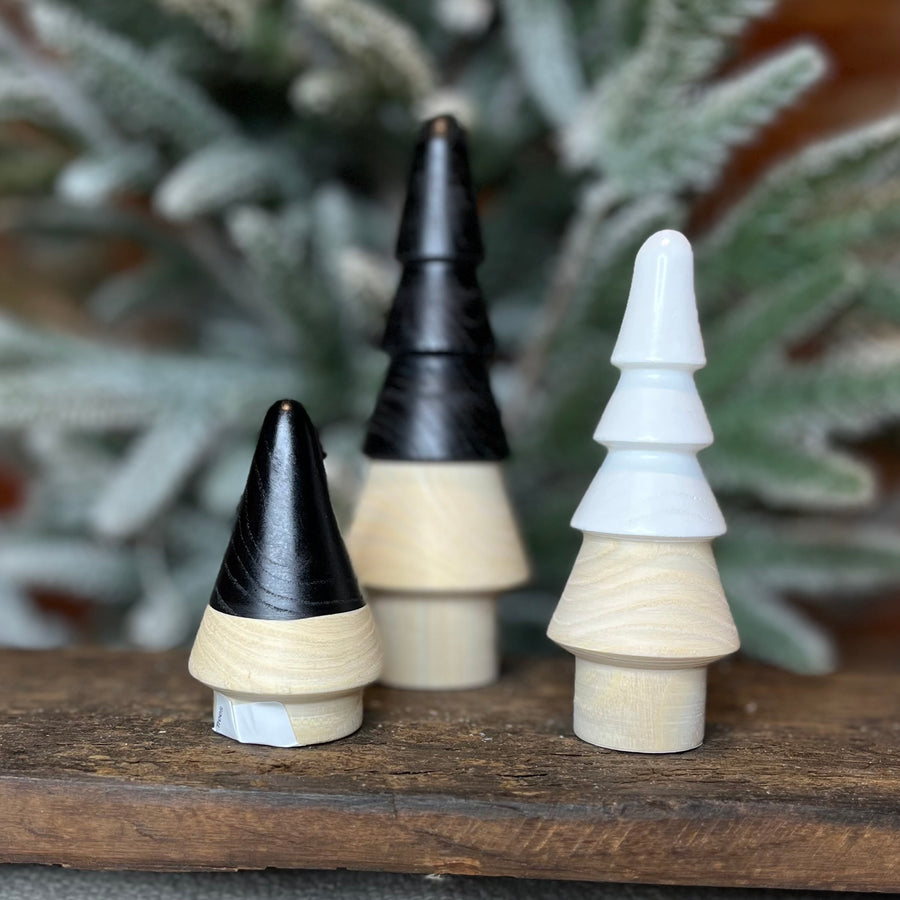 Matte & Natural Mini Wood Christmas Trees