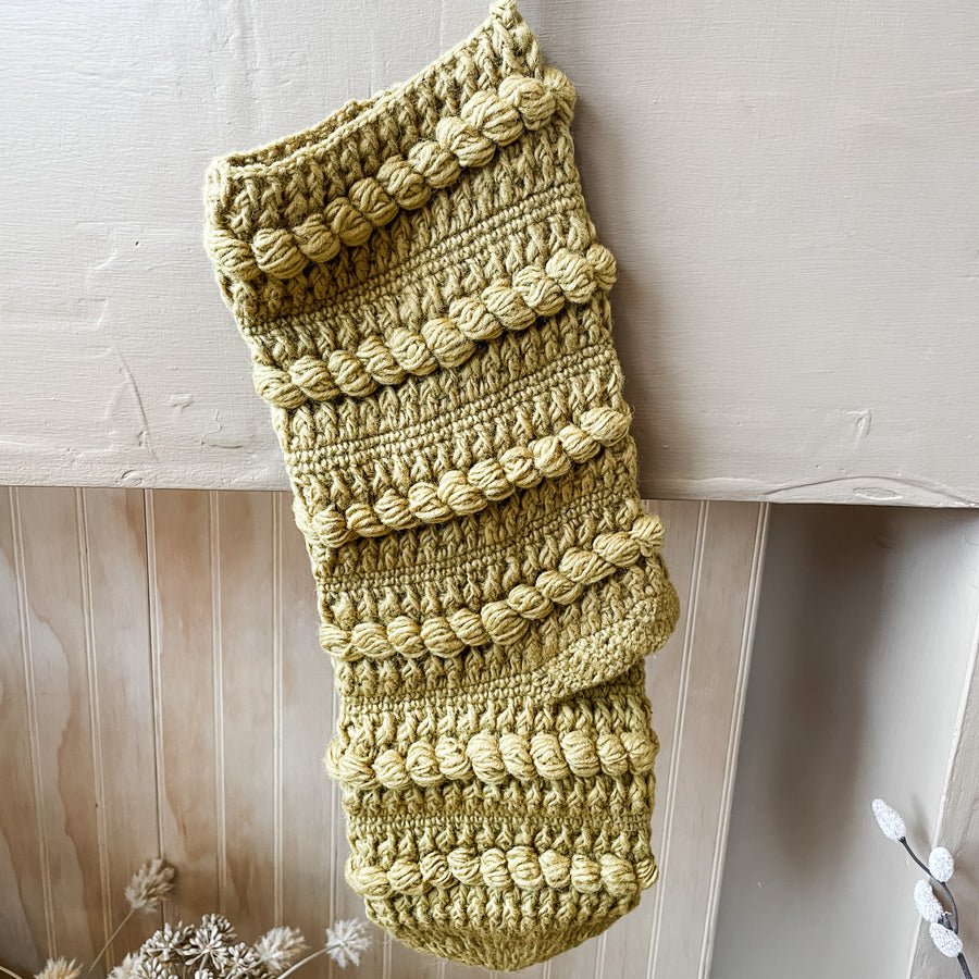 Wool Knit Stocking 6x18"
