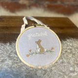 Fall Woodland Animal Hoop Decor 5"