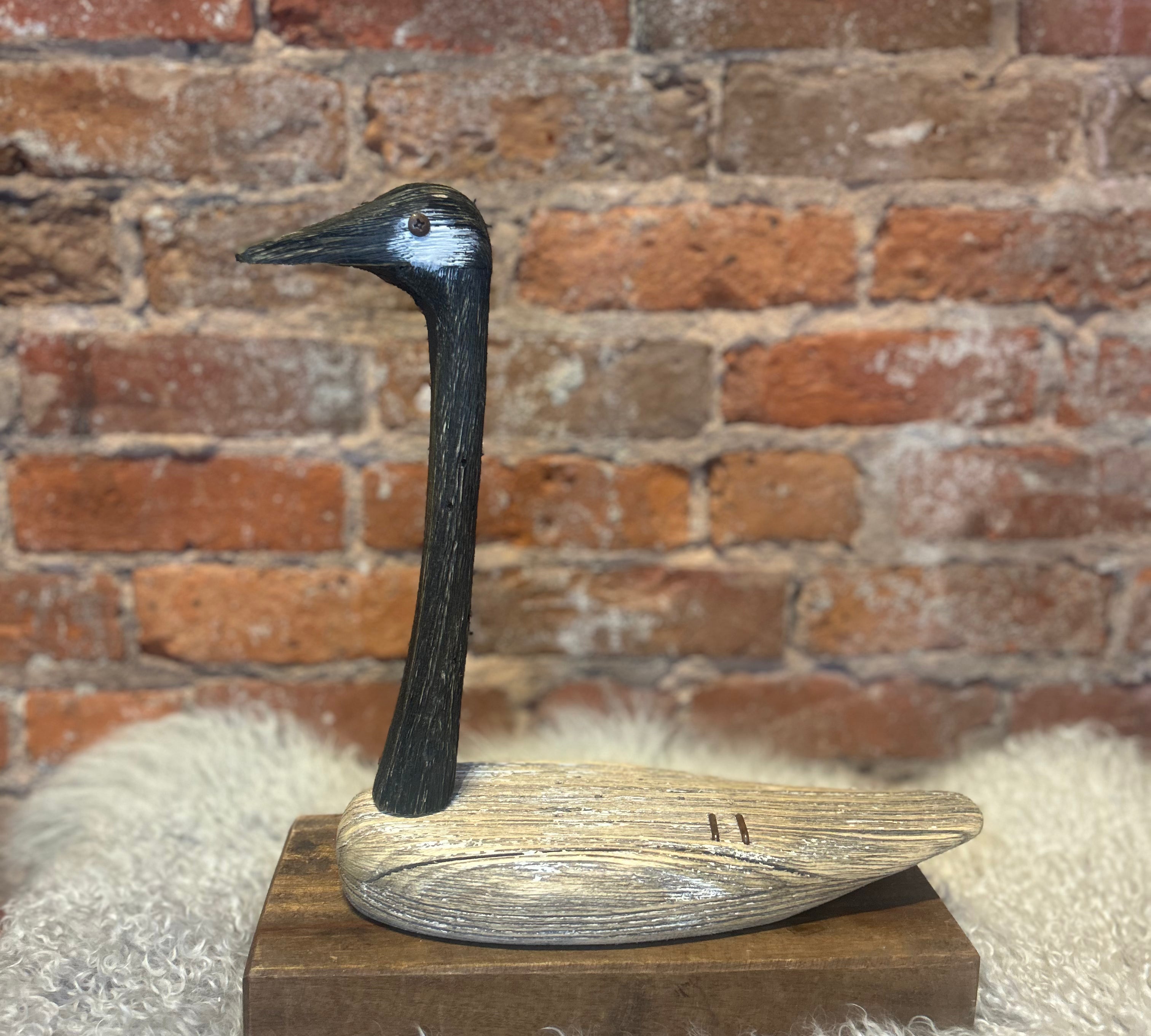 Wooden Goose Sitter