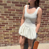 Athletic Bubble Dress With Shorts