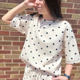 Polka Dot Scuba Top
