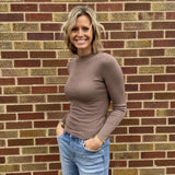 Mock Neck Knit Sweater