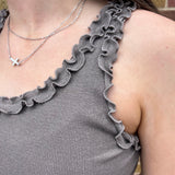 Ruffle Trim Tank Top