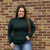 Plus Mock Neck Knit Sweater