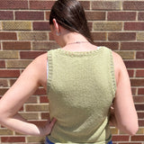 Open Knit Sleeveless Tank Top