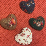Fall Foliage Chime Heart .75”