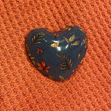 Fall Foliage Chime Heart .75”