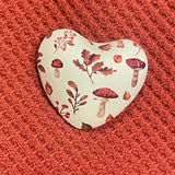 Fall Foliage Chime Heart .75”