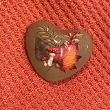 Fall Foliage Chime Heart .75”