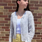 Boho Crochet Tie Front Cardigan