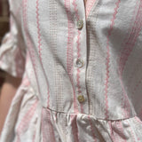 Striped Bell Sleeve Linen Top