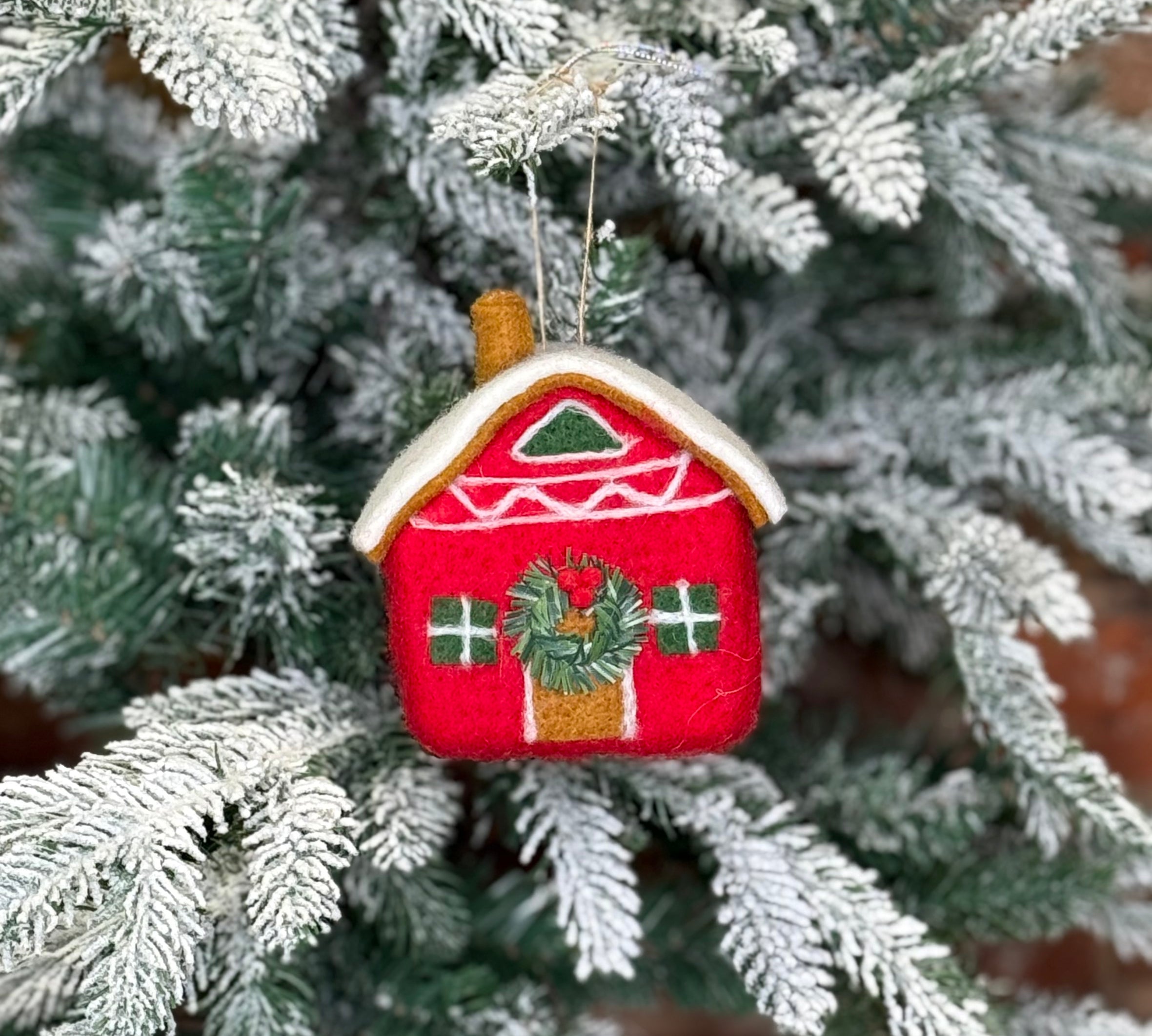Felt Ski Chalet Orn 4.75”