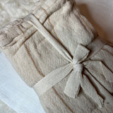 Cream Stripe Cotton Tea Towels Set Of 4