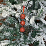 3 Stacked Sports Ball Swag Orn 5”