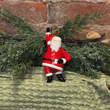 Hand Up Dancing Santa Orn 6”