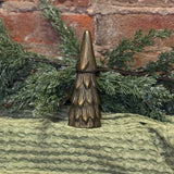 Antique Brass Cast Aluminum Carved Tree