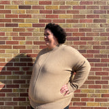 Plus Front Seam Mock Neck Sweater