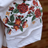 Plus Floral Embroidered Knit Top