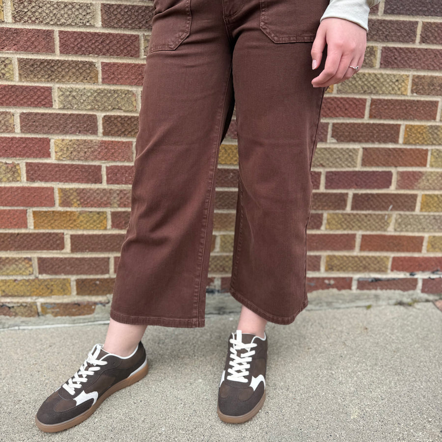 Judy Blue Crop Brown Jeans