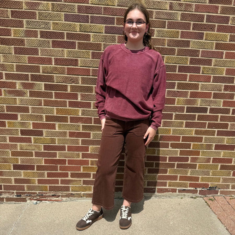 Bold Luxe Corded Crew