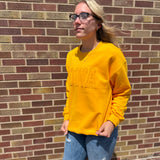 Black/Gold Iowa Applique Sweatshirt