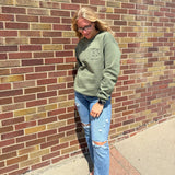 Green Applique Wolves Sweatshirt