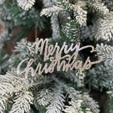 Merry Christmas Glitter Orn 5.5"