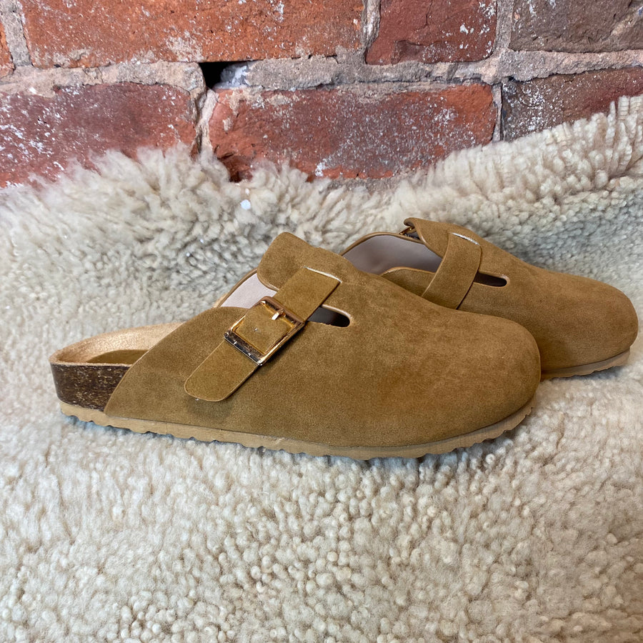 Buckle Strap Slip on Clog