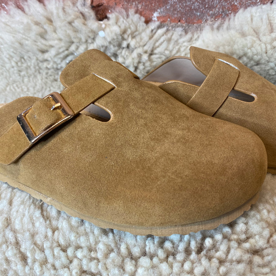 Buckle Strap Slip on Clog