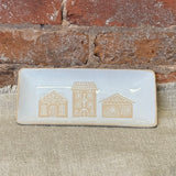 Rectangle Gingerbread House Platter