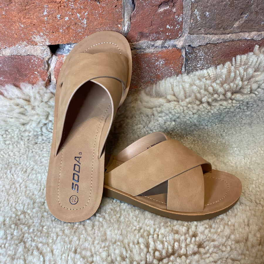 Criss Cross Slide Sandal